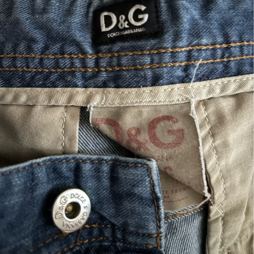 Dolce & Gabbana Magic "Man" Medium Blue Straight-Leg Jeans Sz 31 - Picture 5 of 11